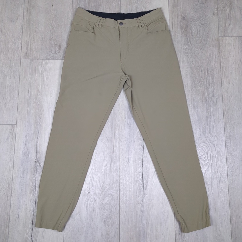BYLT Ace Jogger Pants Mens 33x28 Beige Khaki Premium Basics Performance Casual